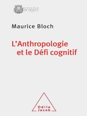 cover image of L' Anthropologie et le Défi cognitif
